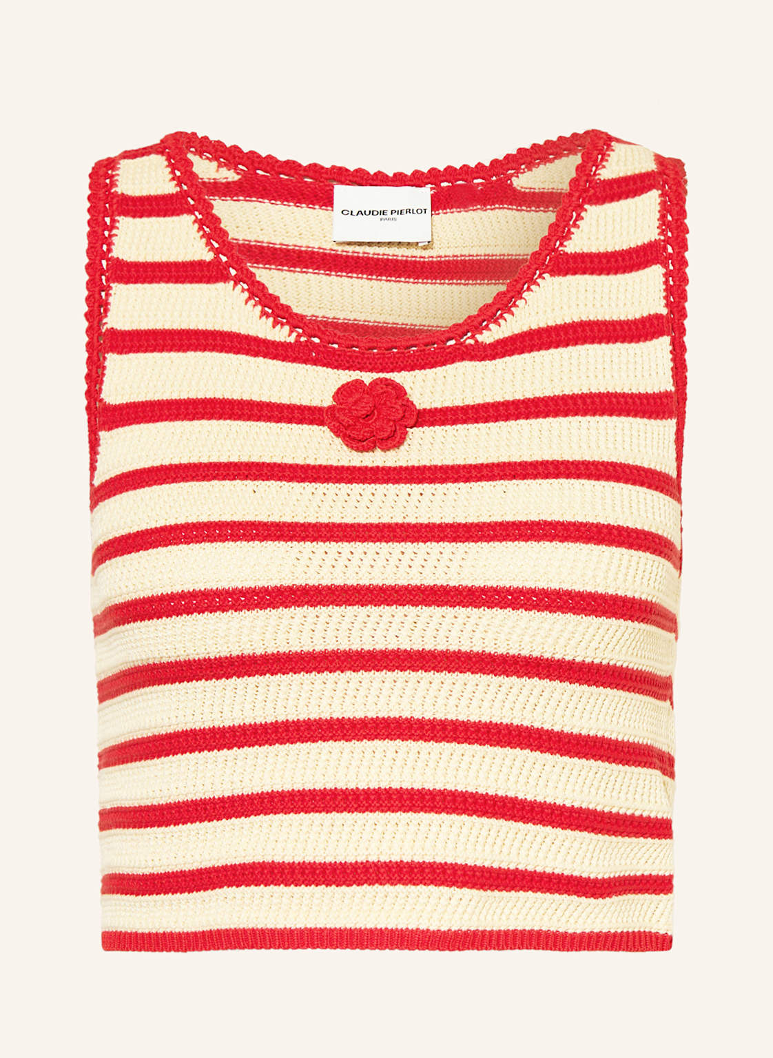 Claudie Pierlot Top Z Dzianiny orange