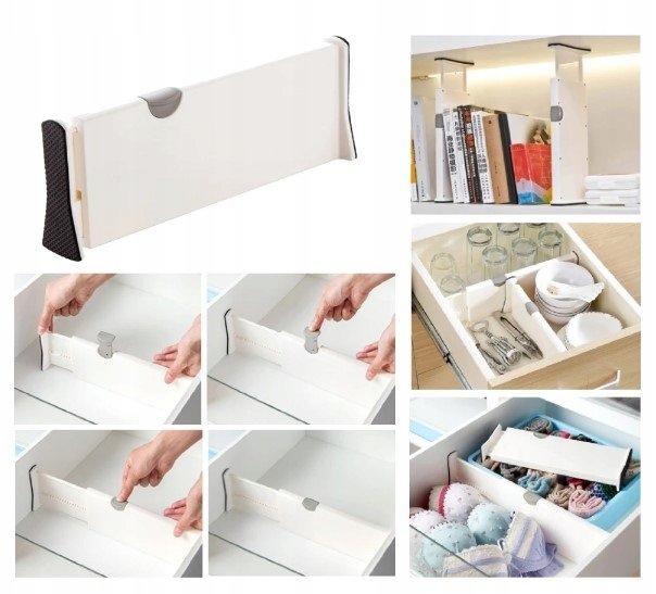 Regulowany ORGANIZER do szuflady - kuchnia biuro garderoba