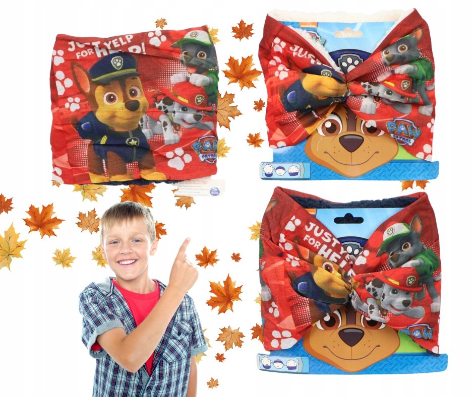 ORYGINALNY Szalik komin dziecięcy Psi Patrol