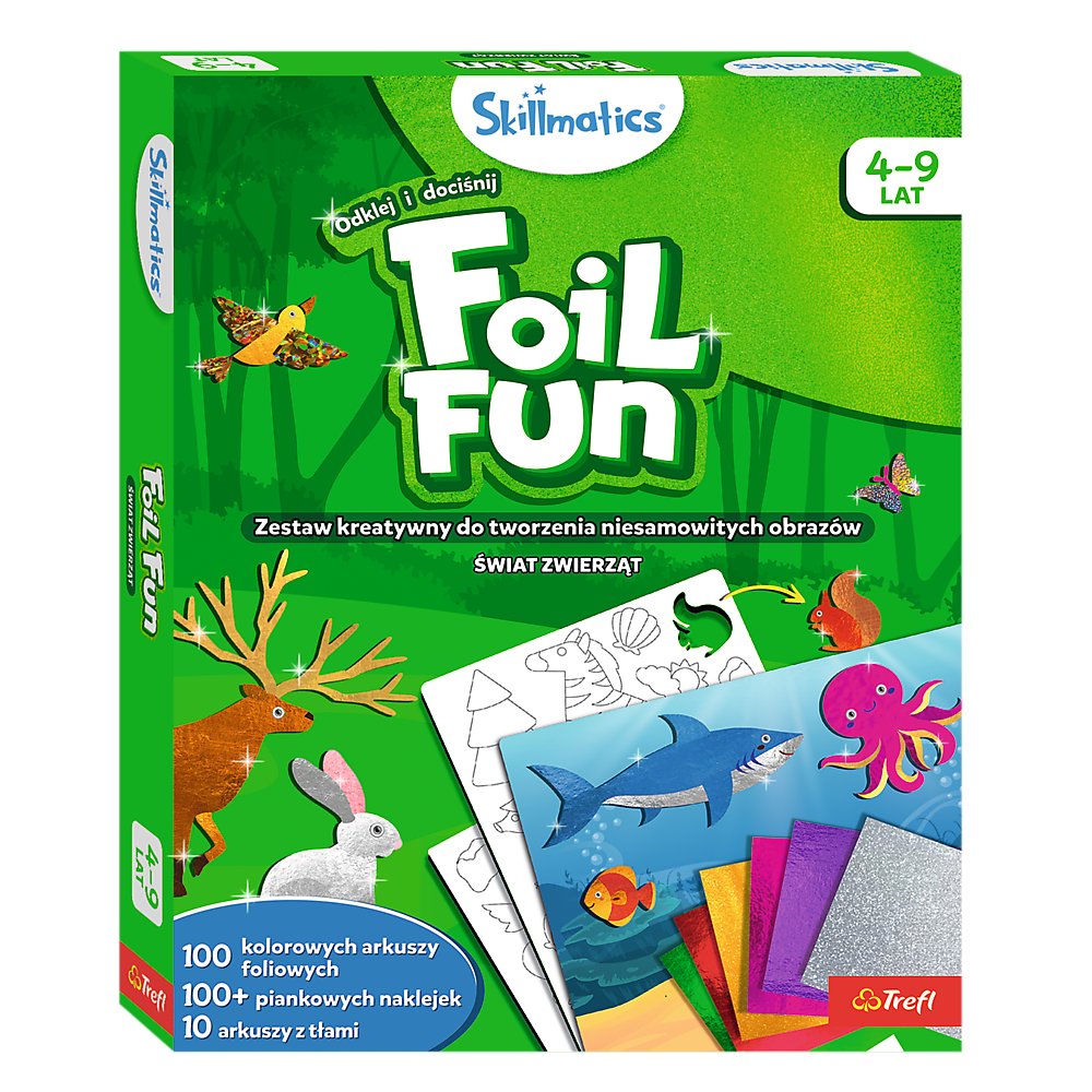 Zestaw kreatywny Skillmatics Foil Fun Świat Zwierząt Grasper Global Private Limited