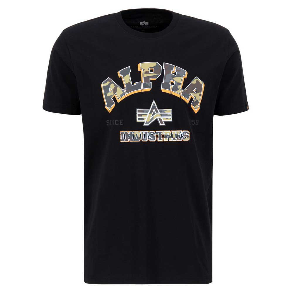 Alpha Industries T-shirt College Camo 146511 czarny [Rozmiar 3XL]