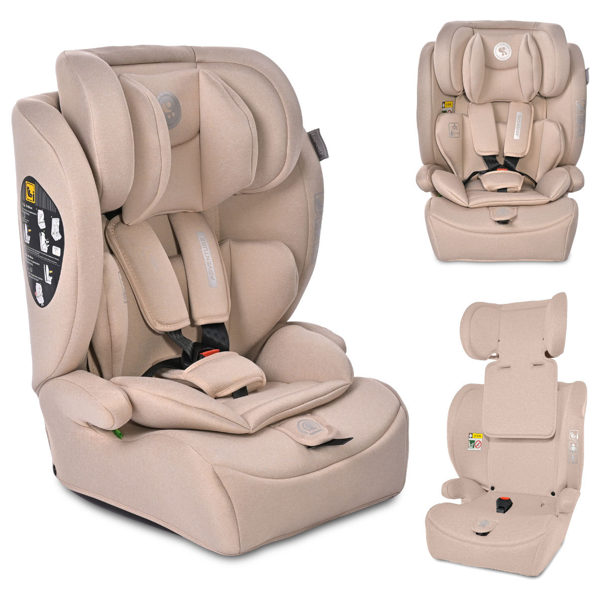LORELLI ADVENTURE - FOTELIK I-SIZE 76-150CM BEIGE
