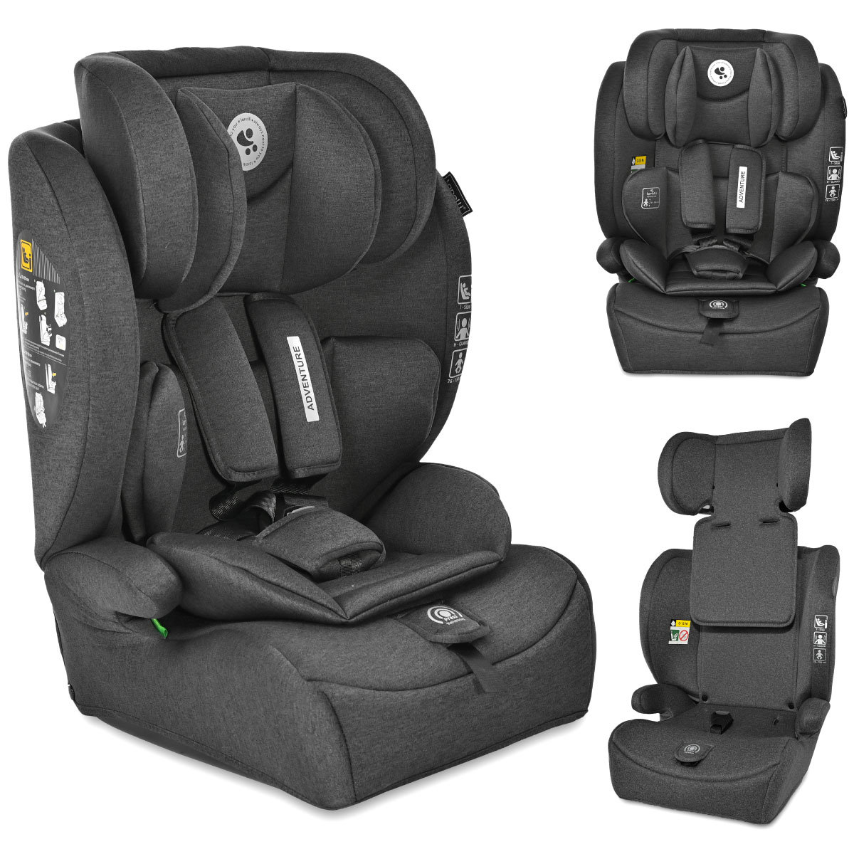 LORELLI ADVENTURE - FOTELIK I-SIZE 76-150CM BLACK