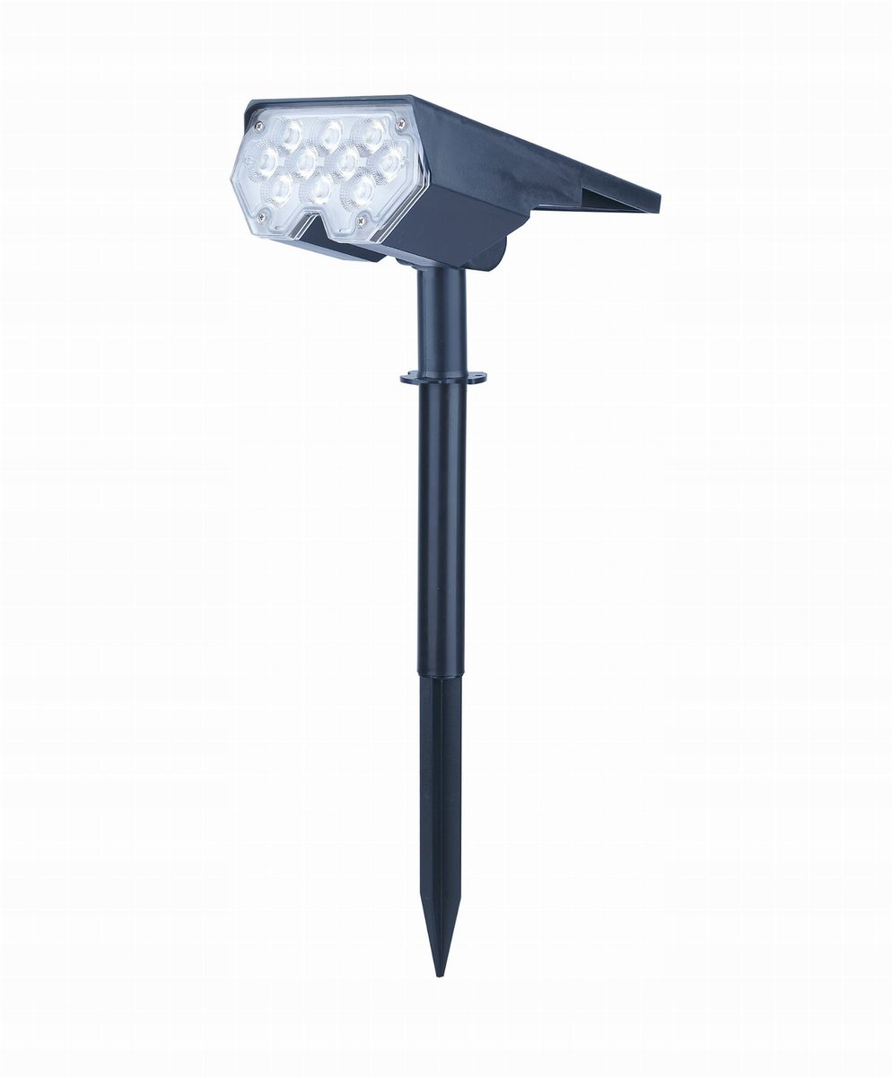 Lampa solarna wbijana LED z czujnikiem zmierzchu 4W 3000K ogród taras