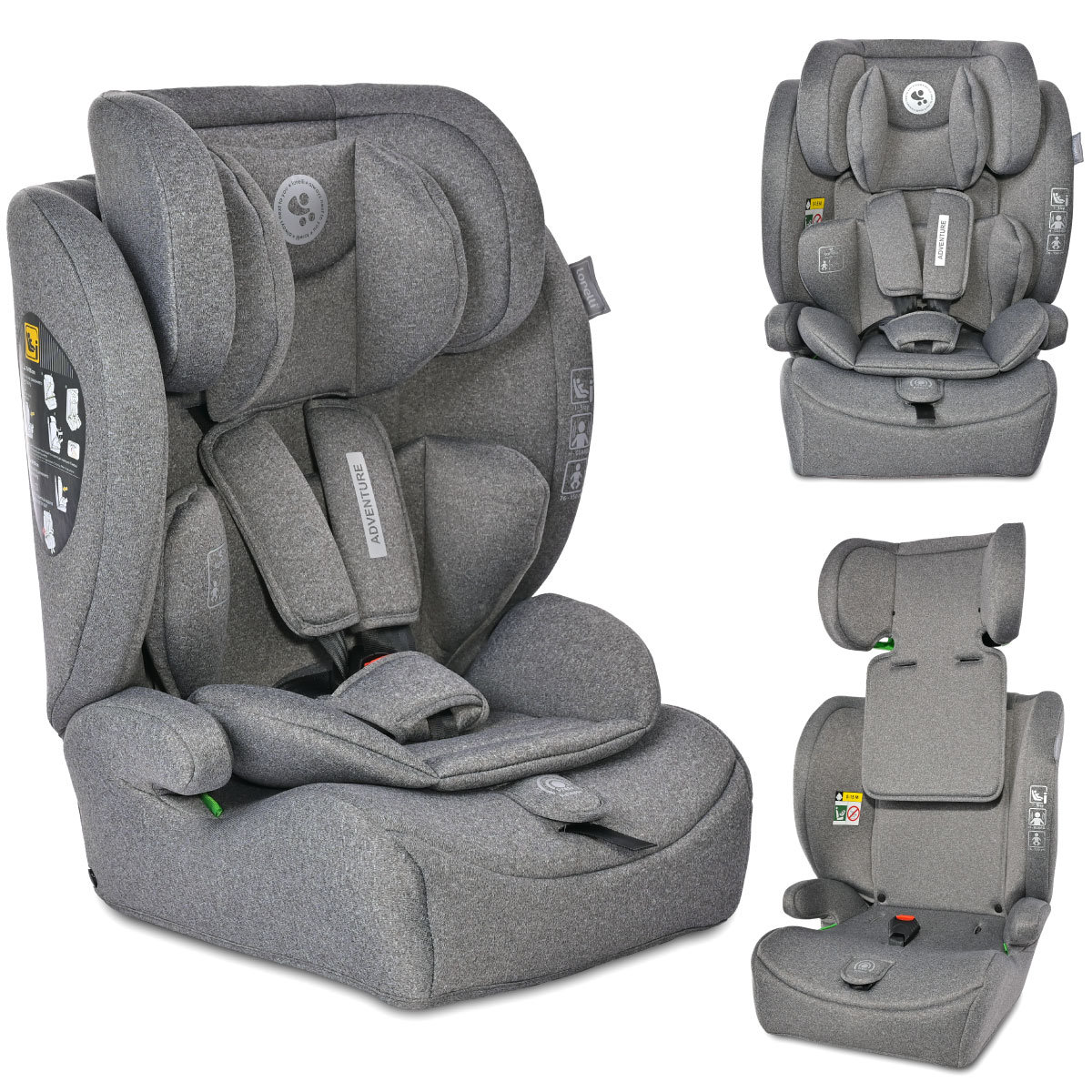 LORELLI ADVENTURE - FOTELIK I-SIZE 76-150CM GREY