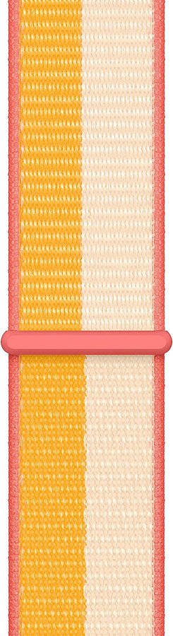 APPLE PASEK APPLE WATCH ML2Y3AM/A SPORT LOOP 45MM MAIZE/WHITE ORYGINALNA PLOMBA