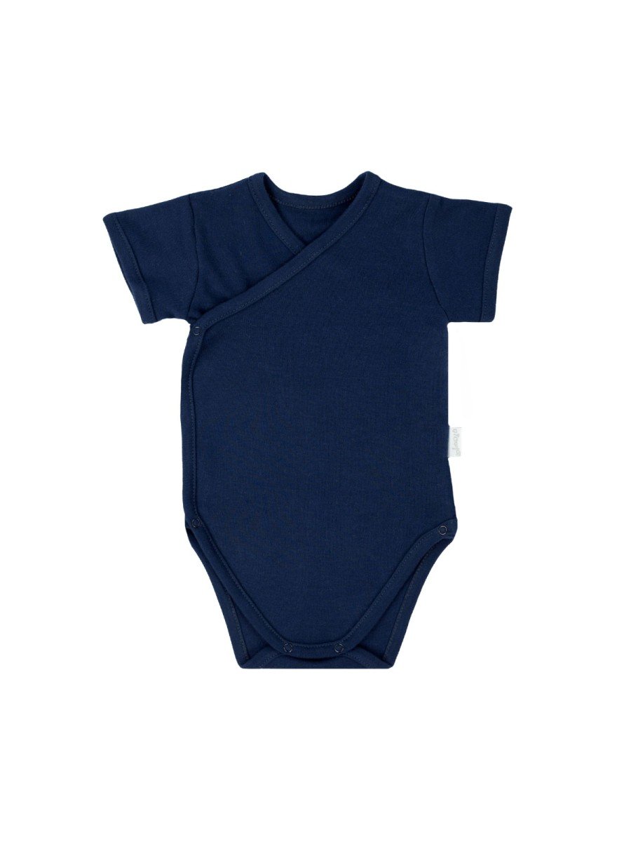 Niemowlęce body na krótki rękaw granatowe, Nicol,r.56