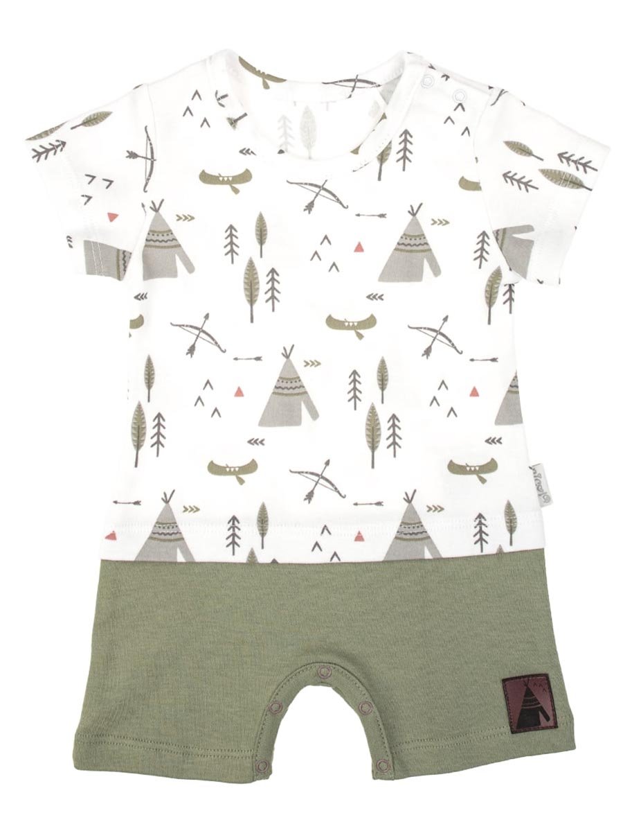 Chłopięcy Rampers Indiański Wzór popielaty, Nicol,r.68