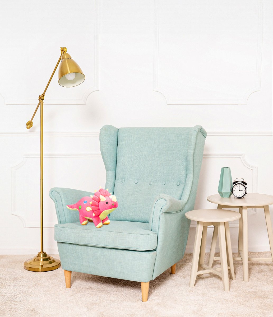 DUŻY WIELKI DINOZAUR ALEX PLUSZOWY PRZYTULANKA MIŚ MASKOTKA 40CM RÓŻOWY