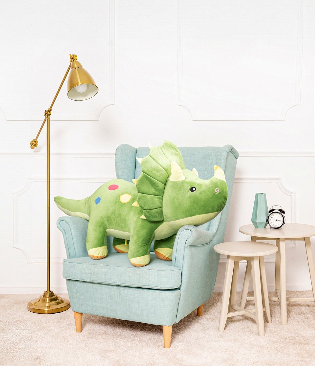 DUŻY WIELKI DINOZAUR ALEX PLUSZOWY PRZYTULANKA MIŚ MASKOTKA 120CM ZIELONY