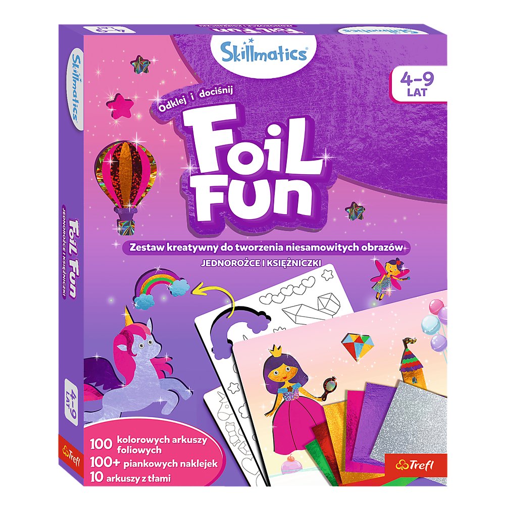 Zestaw kreatywny Skillmatics Foil Fun Jednorożce i Księżniczki Grasper Global Private Limited