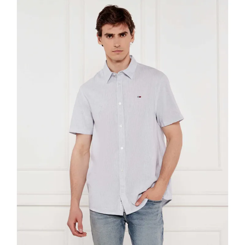 Tommy Jeans Koszula | Regular Fit | z dodatkiem lnu