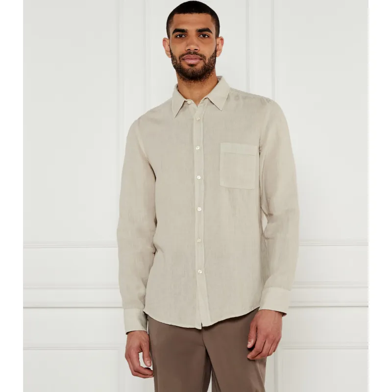 BOSS ORANGE Lniana koszula Relegant_6 | Regular Fit