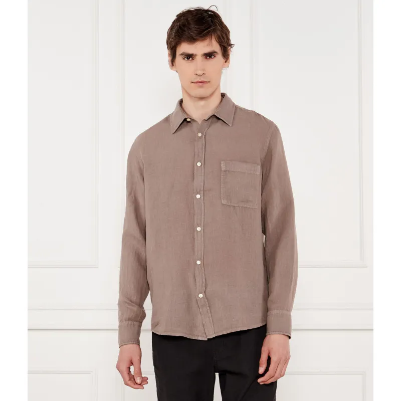 BOSS ORANGE Lniana koszula Relegant_6 | Regular Fit