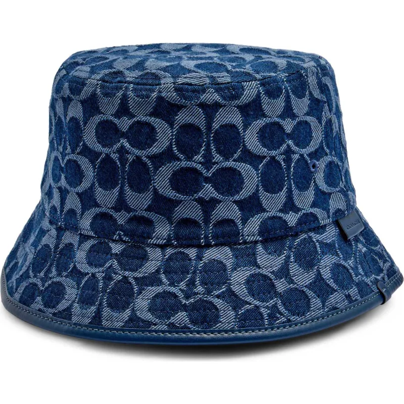 Coach Jeansowy kapelusz Signature