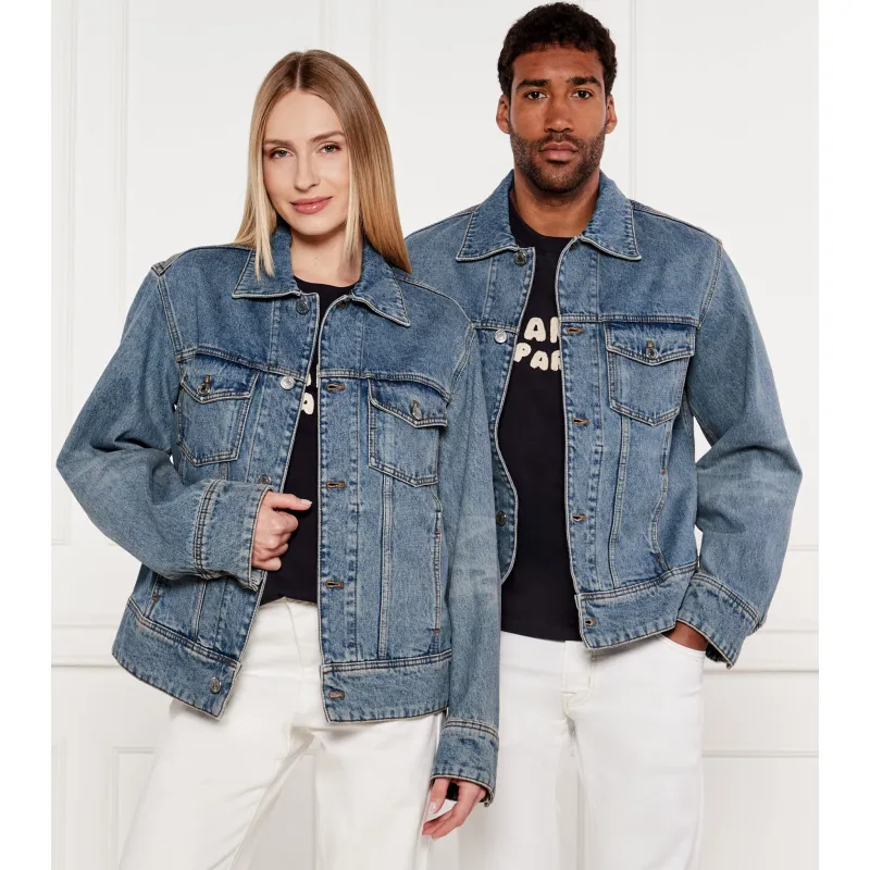 AMI Paris Jeansowa kurtka Loose fit