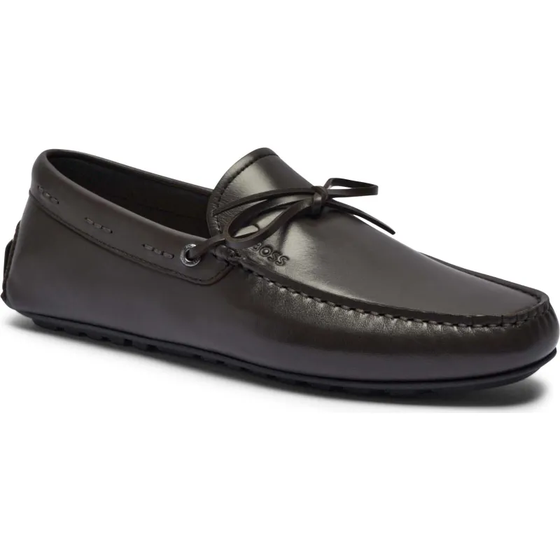 BOSS BLACK Skórzane mokasyny Noel_Mocc_ltlc