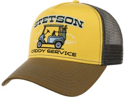 Czapka Trucker Caddy Service by Stetson, brązowo-szary, One Size