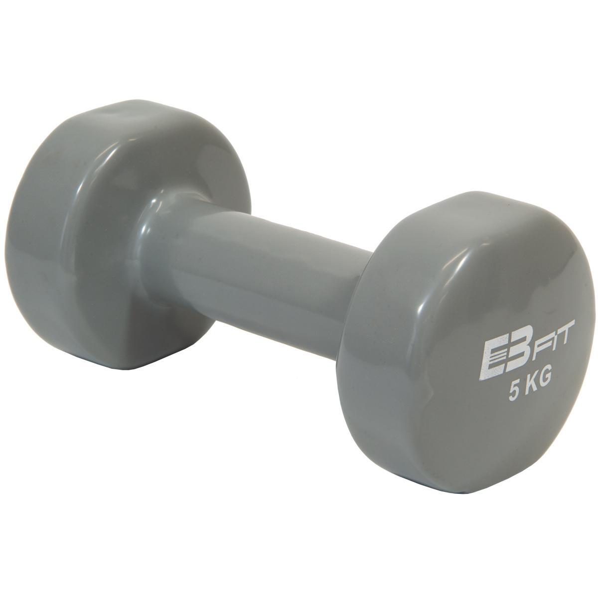 EB FIT Ciężarek EB FIT Żeliwny winylowy 5 kg