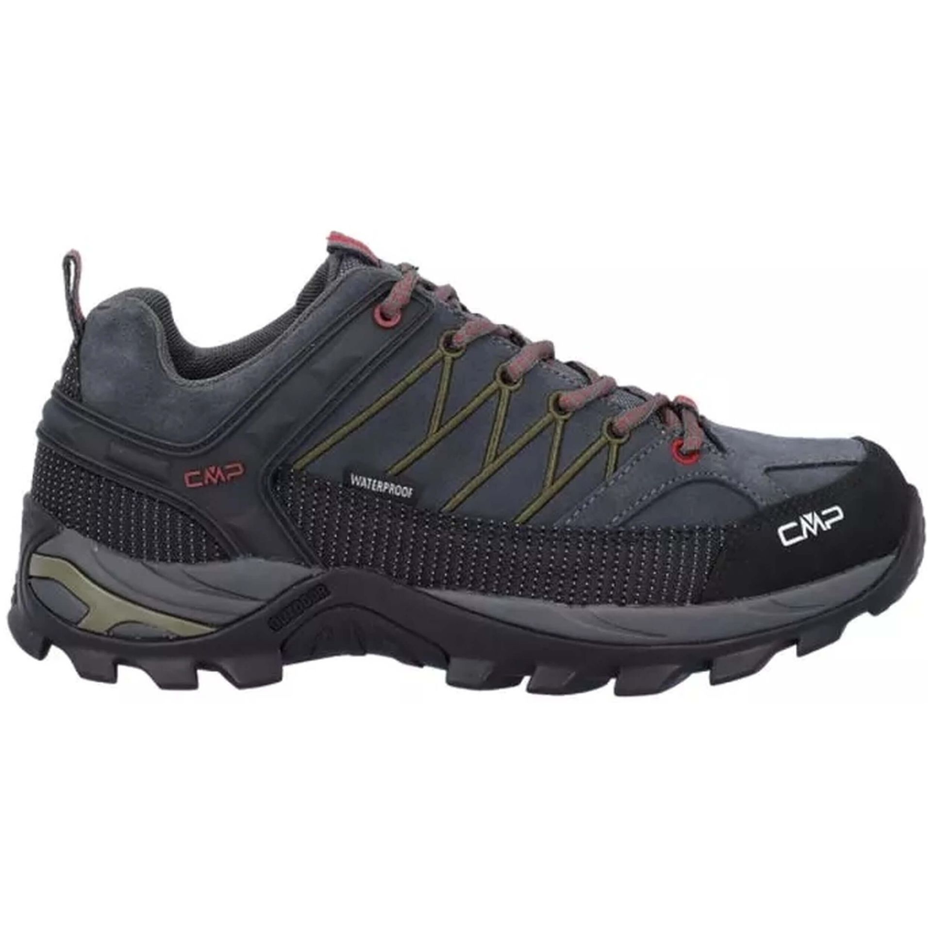 CMP Rigel Mid Shoe Wp męskie buty trekkingowe, Tytanowe chili, 41 EU
