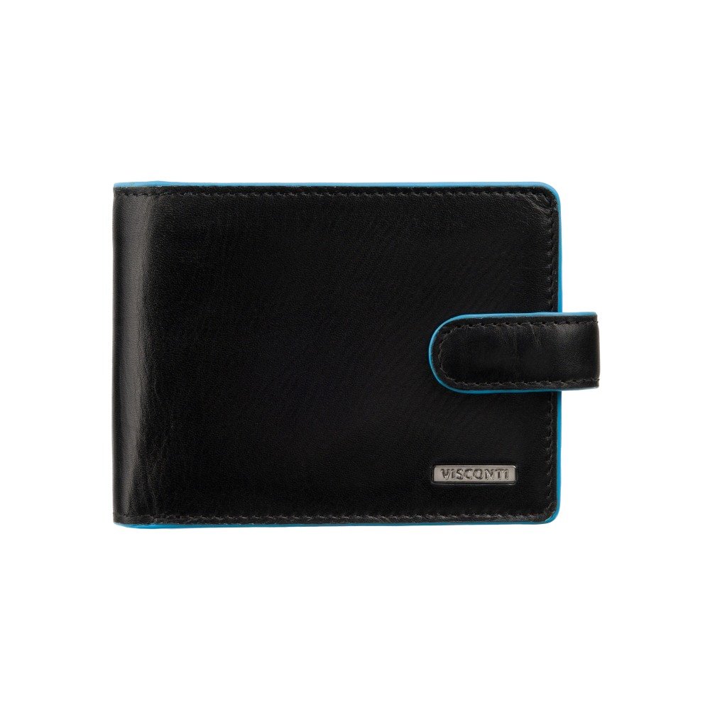 Elegancki portfel męski Visconti ALP-93 z RFID - czarny