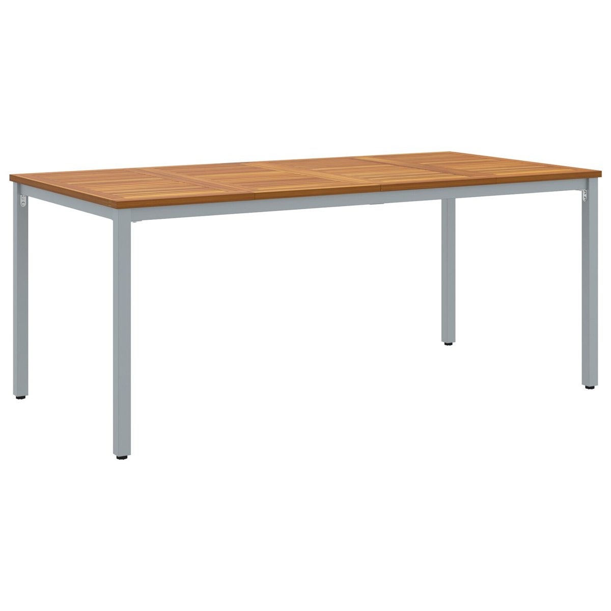 vidaXL Stół ogrodowy 180x90x75 cm z litego drewna akacjowego i metalu