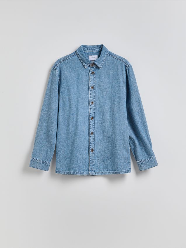 Reserved - Jeansowa koszula comfort fit - niebieski