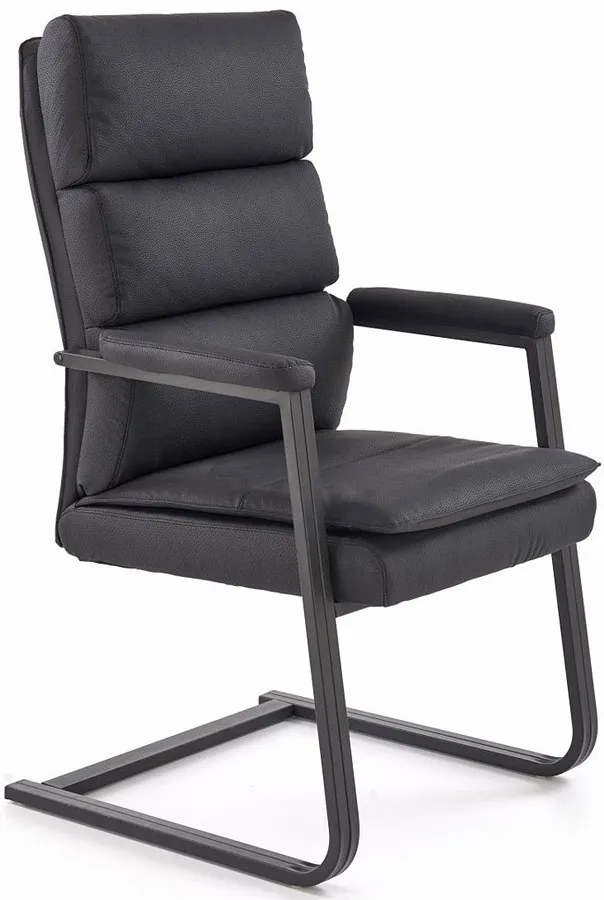 Nowoczesne czarne krzesło konferencyjne H4-P52