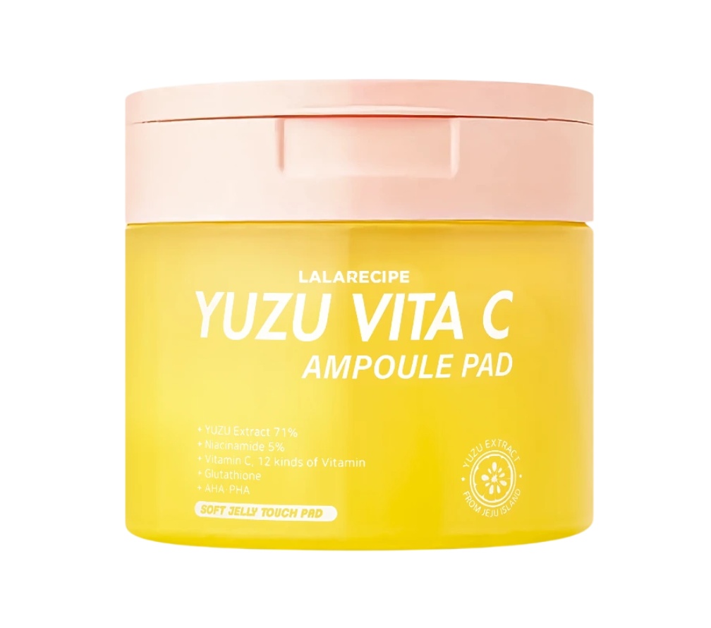 LalaRecipe Yuzu Vita C Ampoule Pad Rozjaśniające płatki z witaminą C