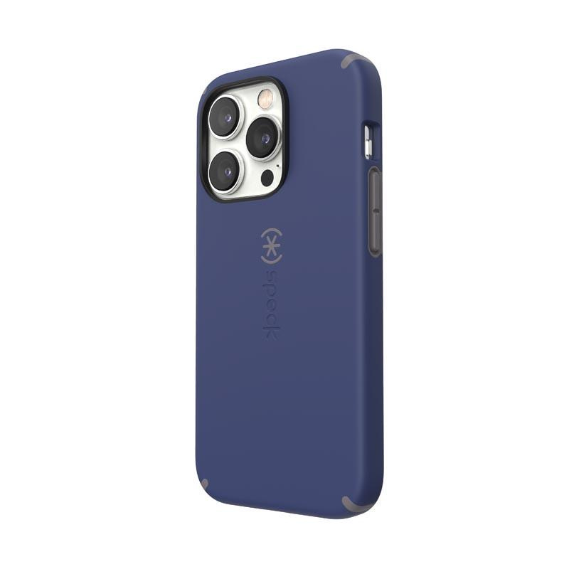 Speck CandyShell Pro + MagSafe - Etui iPhone 14 Pro z powłoką MICROBAN (Prussian Blue / Cloudy Grey)