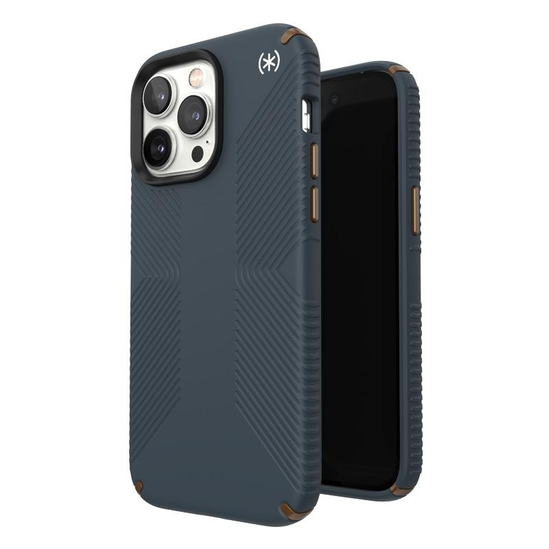 Speck Presidio2 Grip - Antypoślizgowe etui iPhone 14 Pro Max (Charcoal / Cool Bronze / Slate)