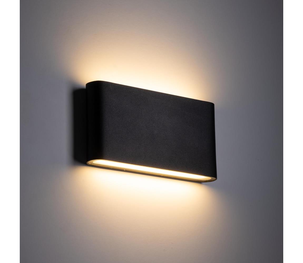 TK Lighting Kinkiet zewnętrzny ARWENA 2xLED/6W/230V IP54 czarny