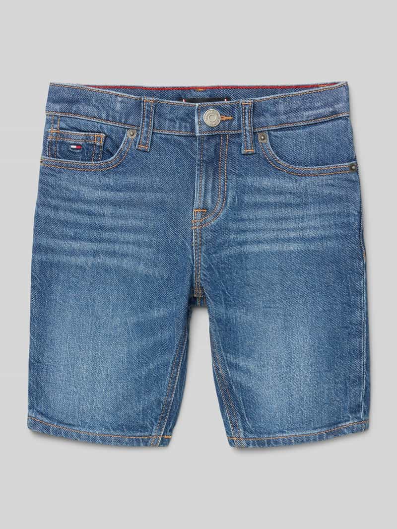 Szorty jeansowe z wyhaftowanym logo model ‘SCANTON’