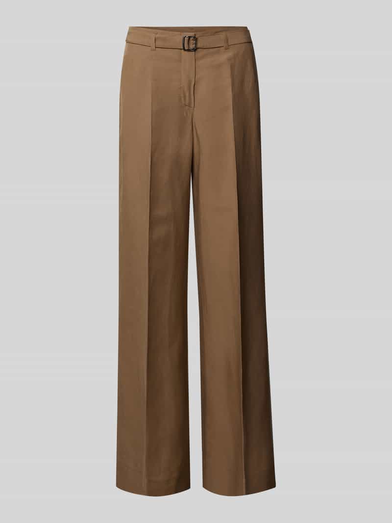 Spodnie z mieszanki wiskozy i lnu model ‘ANAIS’