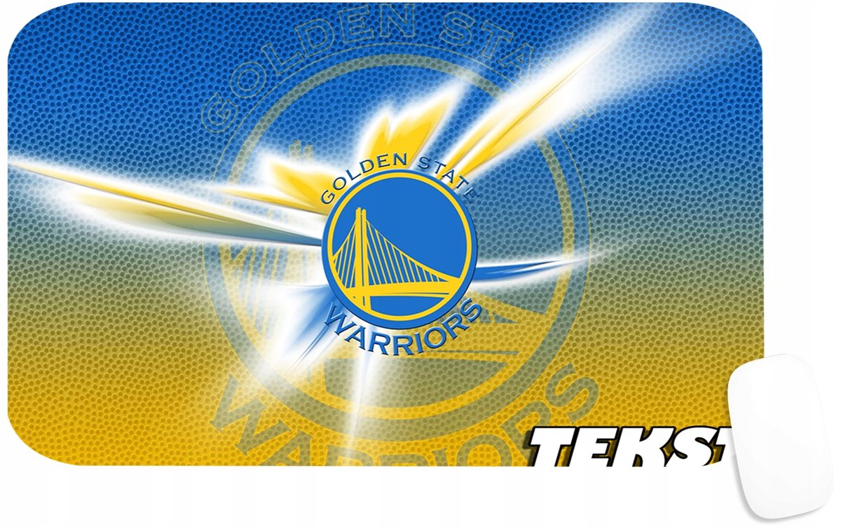 PODKŁADKA POD MYSZKĘ Z GOLDEN STATE NBA BASKET PREZENT -TEKST -29X36