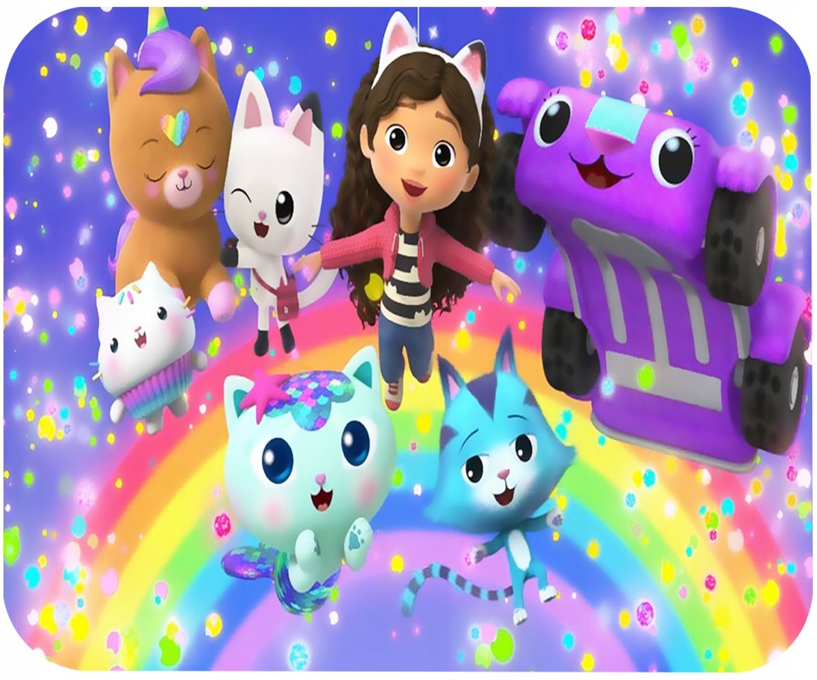 PODKŁADKA POD MYSZKĘ Z NADRUKIEM KOCI DOMEK PREZENT -TEKST -29X36