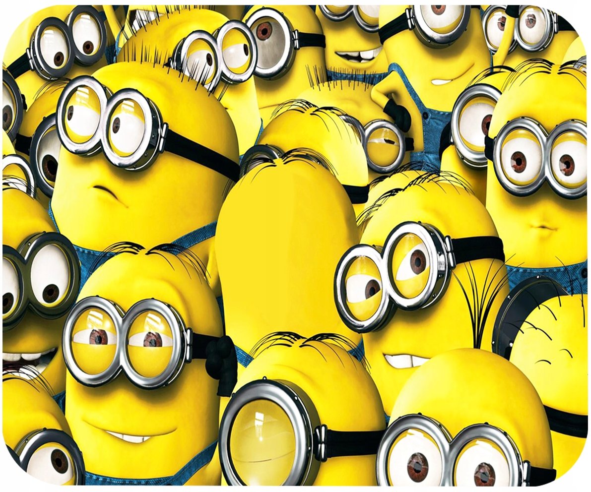 PODKŁADKA POD MYSZKĘ Z NADRUKIEM MINIONKI BAJKI PREZENT -TEKST -29X36