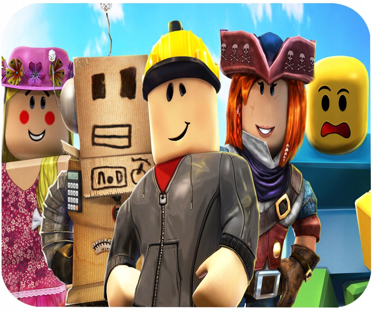 PODKŁADKA POD MYSZKĘ Z ROBLOX GRY LUDZIKI PREZENT -TEKST -20X24