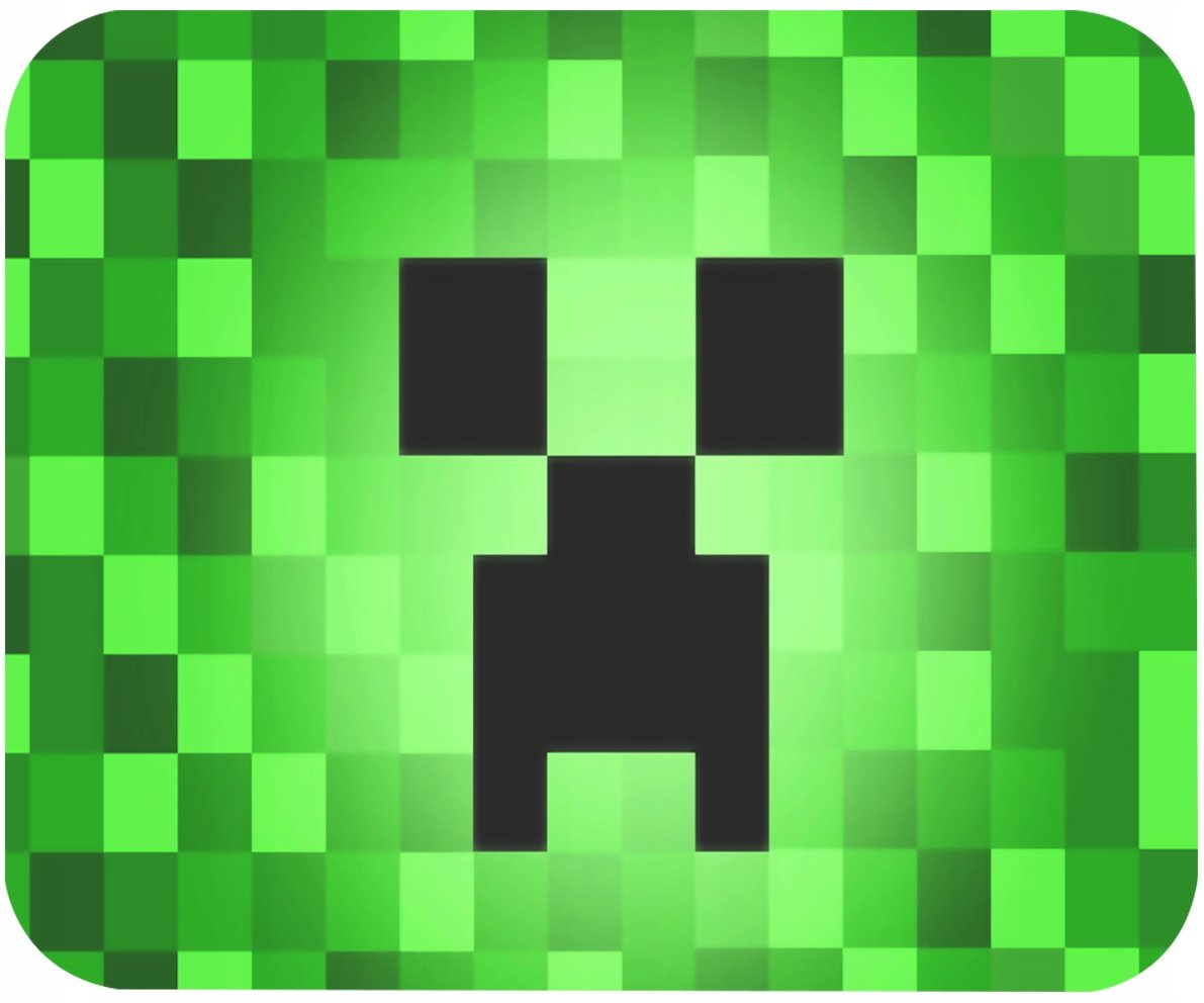 PODKŁADKA POD MYSZKĘ Z MAINKRAFT TRÓJWYMIAR GRY PREZENT -TEKST -20X24