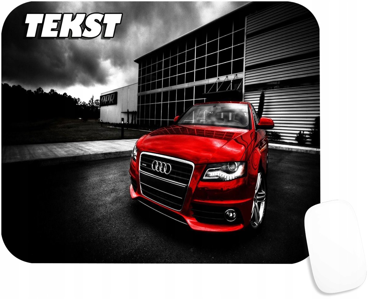 PODKŁADKA POD MYSZKĘ Z AUDI MOTORYZACJA SPEED PREZENT -TEKST -20X24