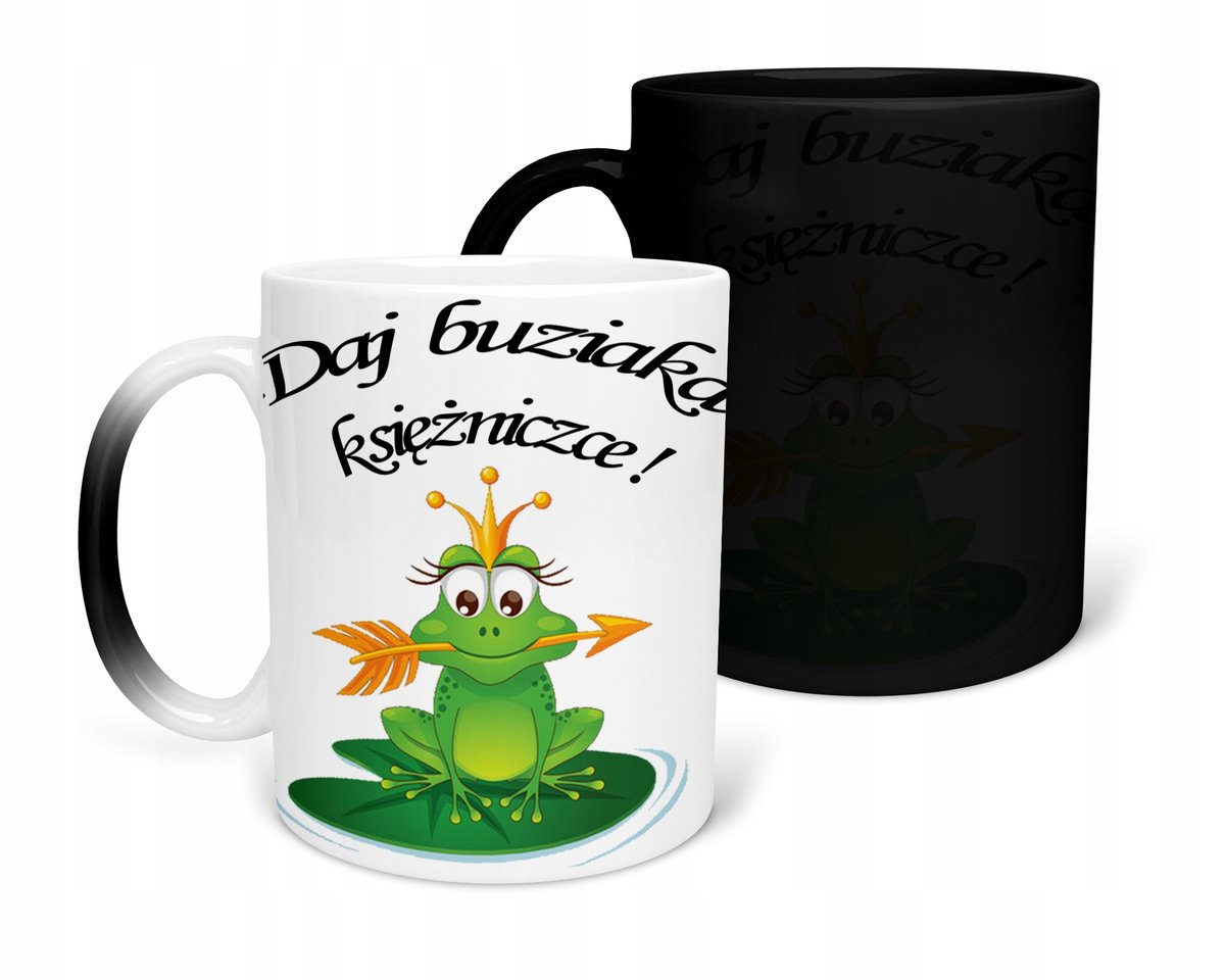 KUBEK MAGICZNY Z NADRUKIEM-PREZENT ŚMIESZNE RÓŻNE WZORY DO WYBORU+IMIĘ