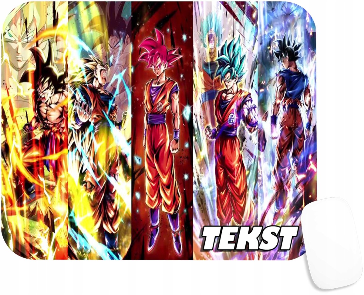 PODKŁADKA POD MYSZKĘ Z DRAGONBALL VEGETA ANIME PREZENT -TEKST -20X24