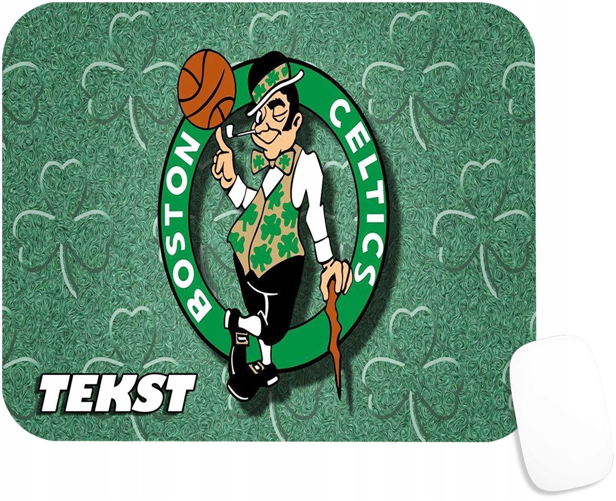 PODKŁADKA POD MYSZKĘ Z NADRUKIEM BOSTON CELTICS PREZENT -TEKST -20X24