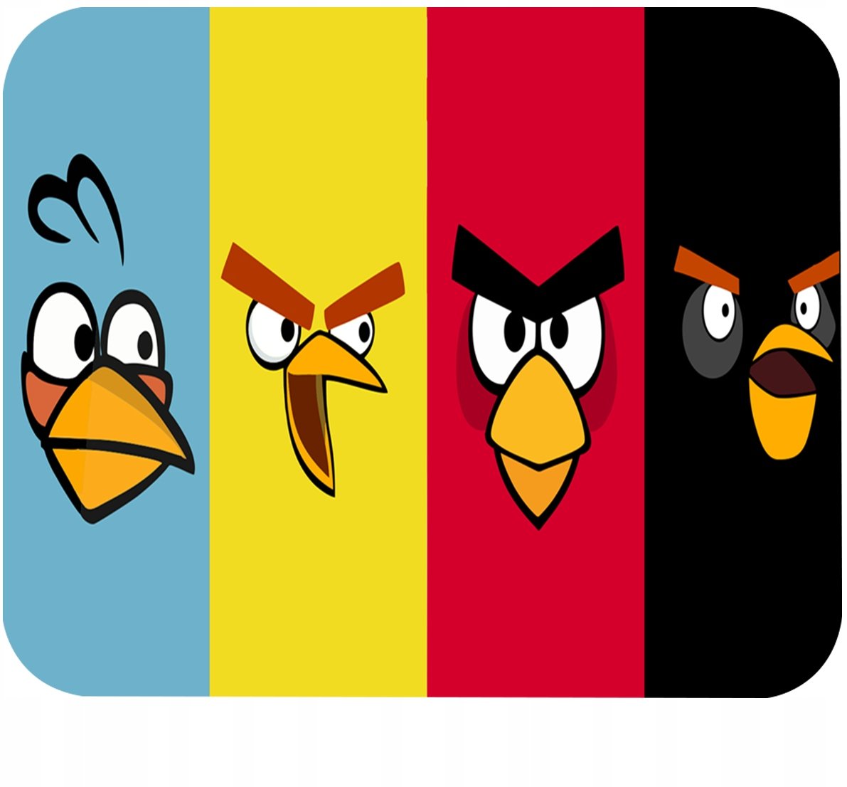 PODKŁADKA POD MYSZKĘ Z ANGRY BIRDS GIERKI GRY PREZENT -TEKST -29X36