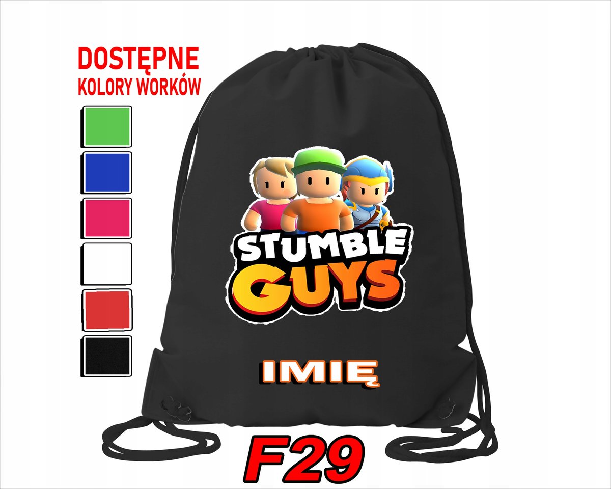 WOREK SZKOLNY NA WF TRENING SPORTOWY Z NADRUKIEM STAMBEL GUYS -IMIĘ