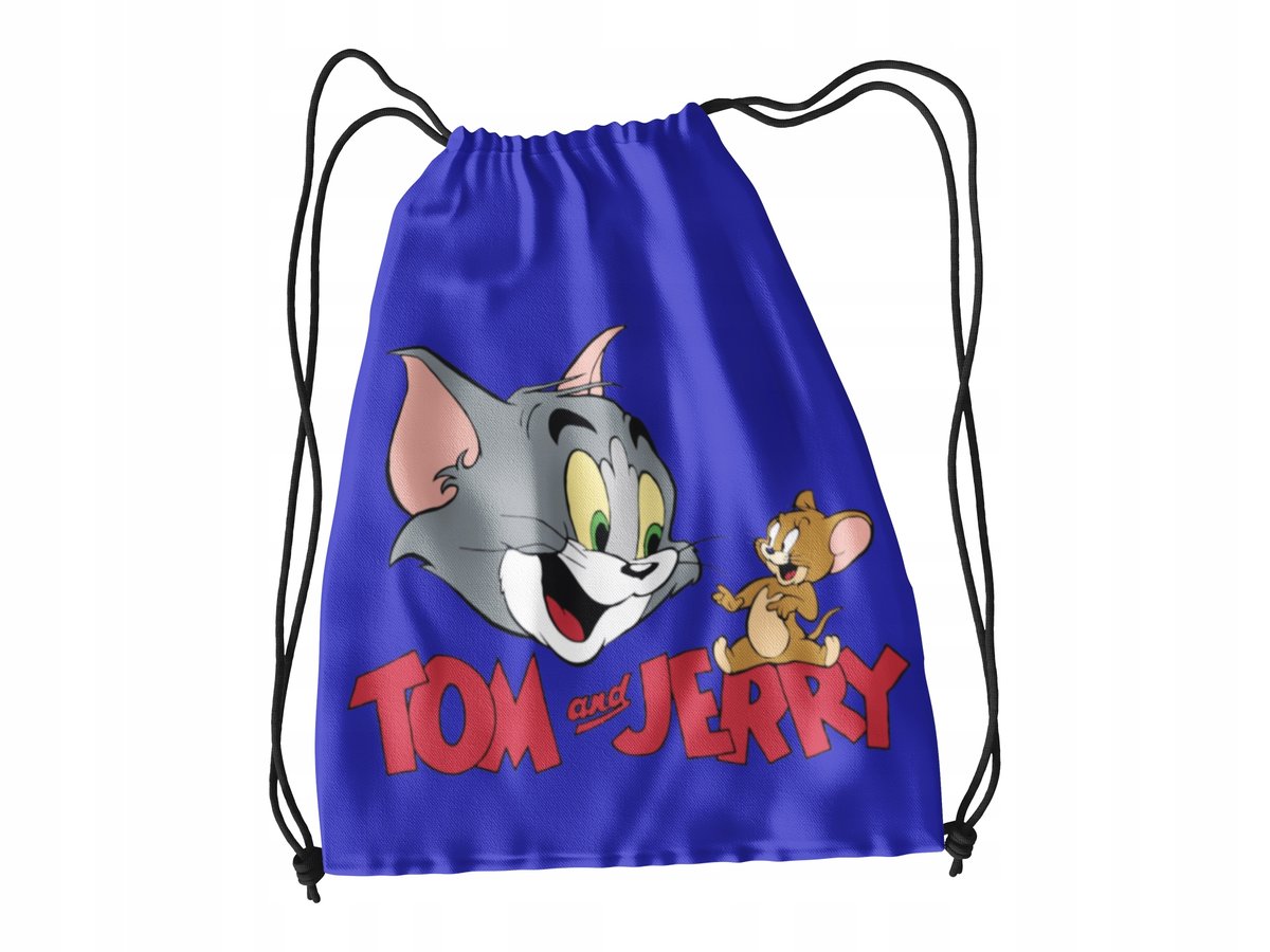 WOREK DO SZKOŁY WF/BUTY TOM I JERRY + IMIĘ