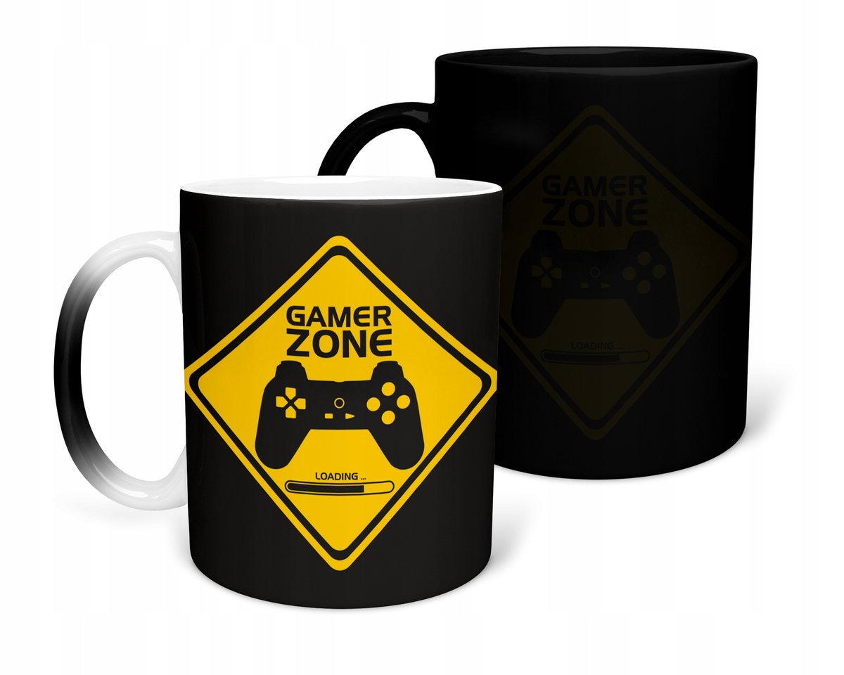 KUBEK MAGICZNY Z NADRUKIEM-PREZENT GAME PAD RÓŻNE WZORY DO WYBORU+IMIĘ