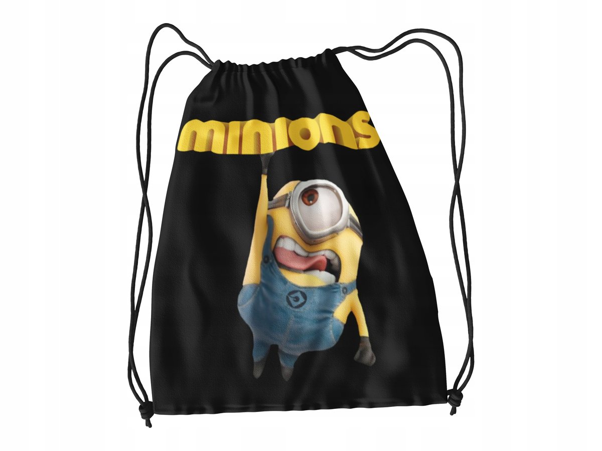 WOREK DO SZKOŁY WF/BUTY MINIONKI + IMIĘ