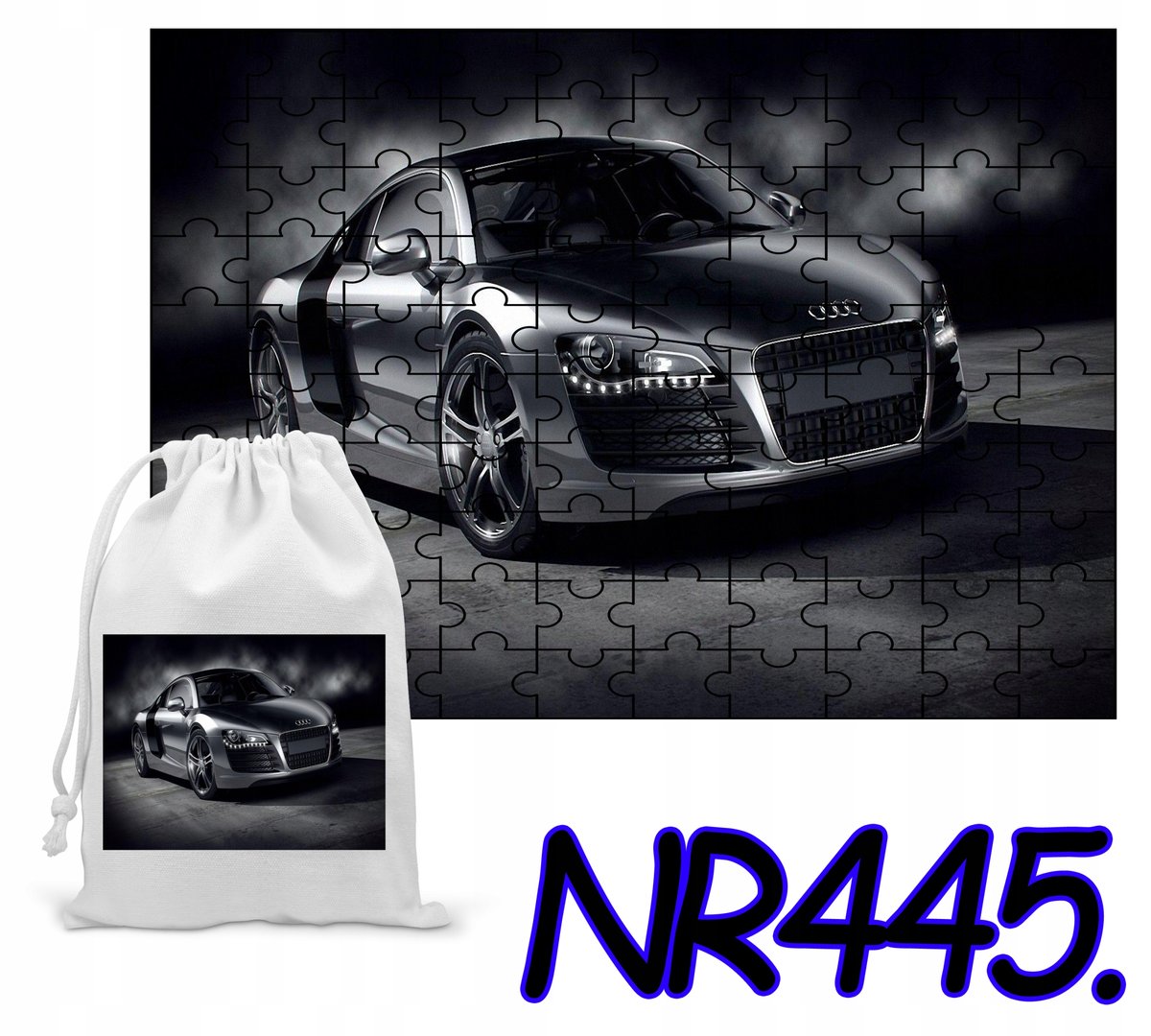 PUZZLE 252 EL.- UKŁADANKA PREZENT SAMOCHODY MERCEDES +WORECZEK Z NADRUKIEM