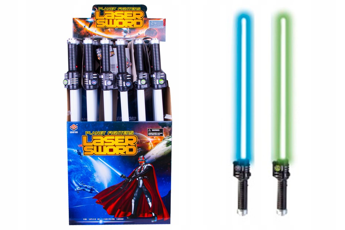 MIECZ ŚWIETLNY Z DŹWIĘKIEM AŻ 68 CM JAK LASEROWY